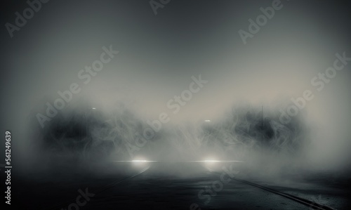 smoke with empty center. Dramatic smoke or fog effect for spooky Halloween background 