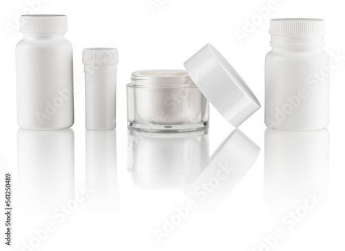 collection white beauty cream in the plastic tube