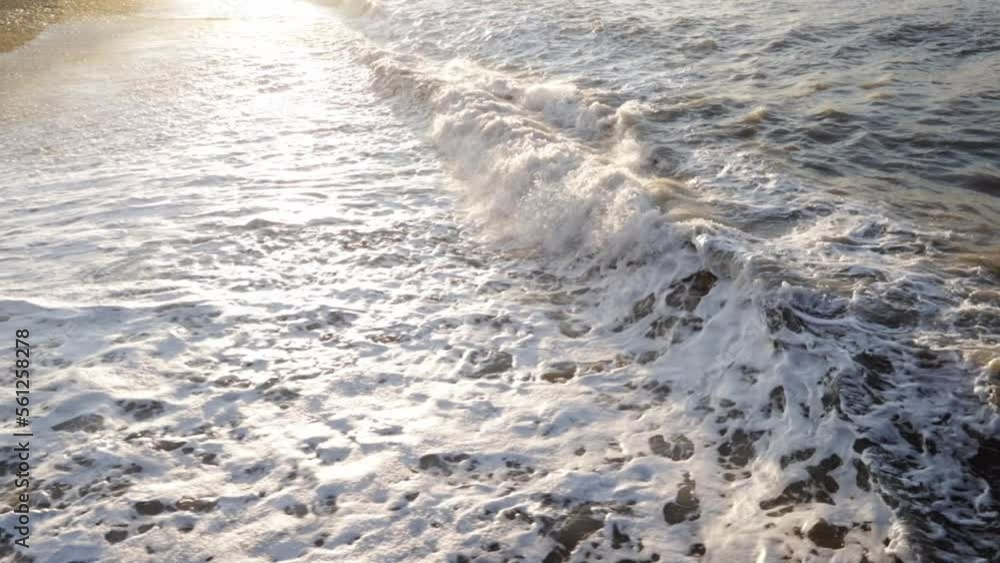 waves Crashing, Aerial top view of sea storm, drone shot waves Crashing, Aerial top view of sea storm, drone shot