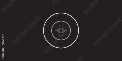 Dots, spiral circles, swirls, swirls black background.