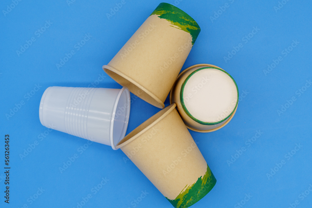 Ecological disposable and biodegradable cups versus a singleuse