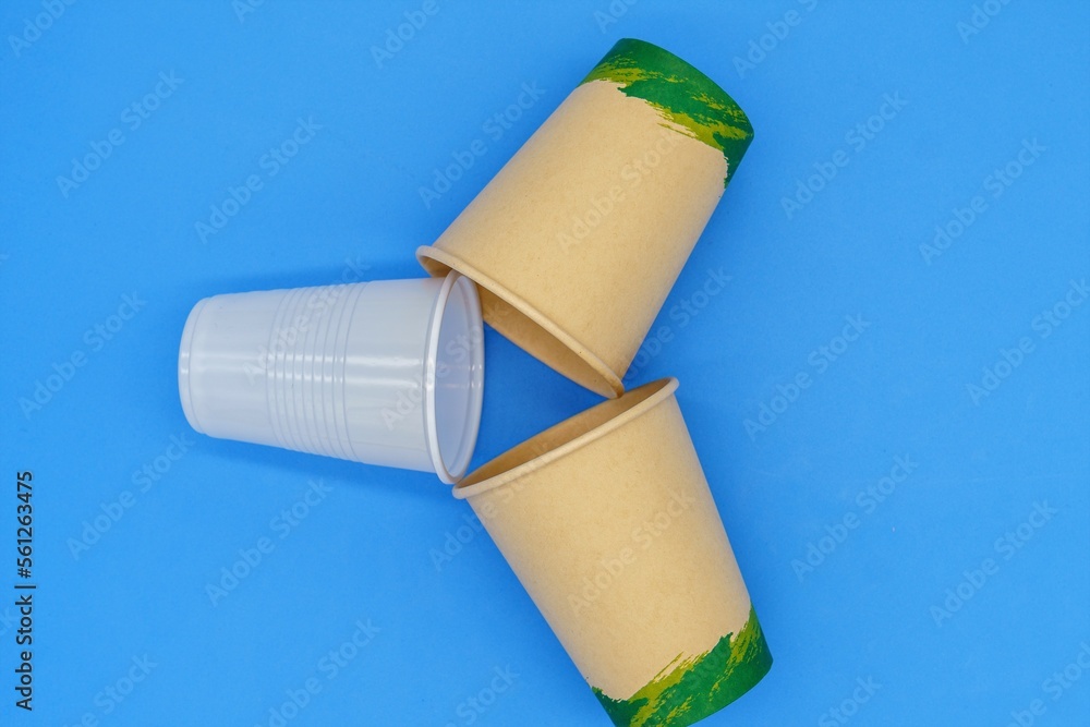 Ecological disposable and biodegradable cups versus a singleuse