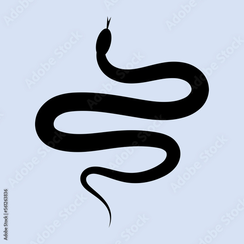 Snake silhouette icon