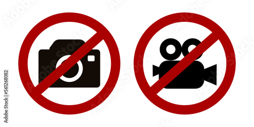 no camera or no filming sign