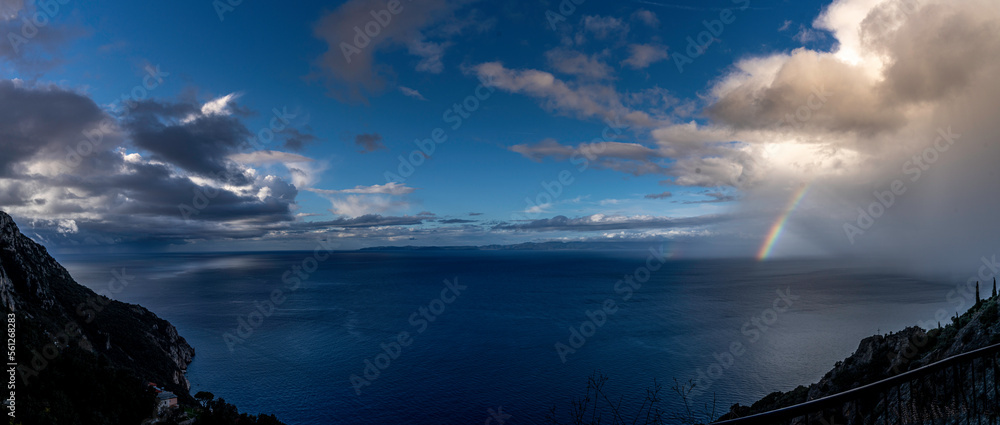 clouds over the sea