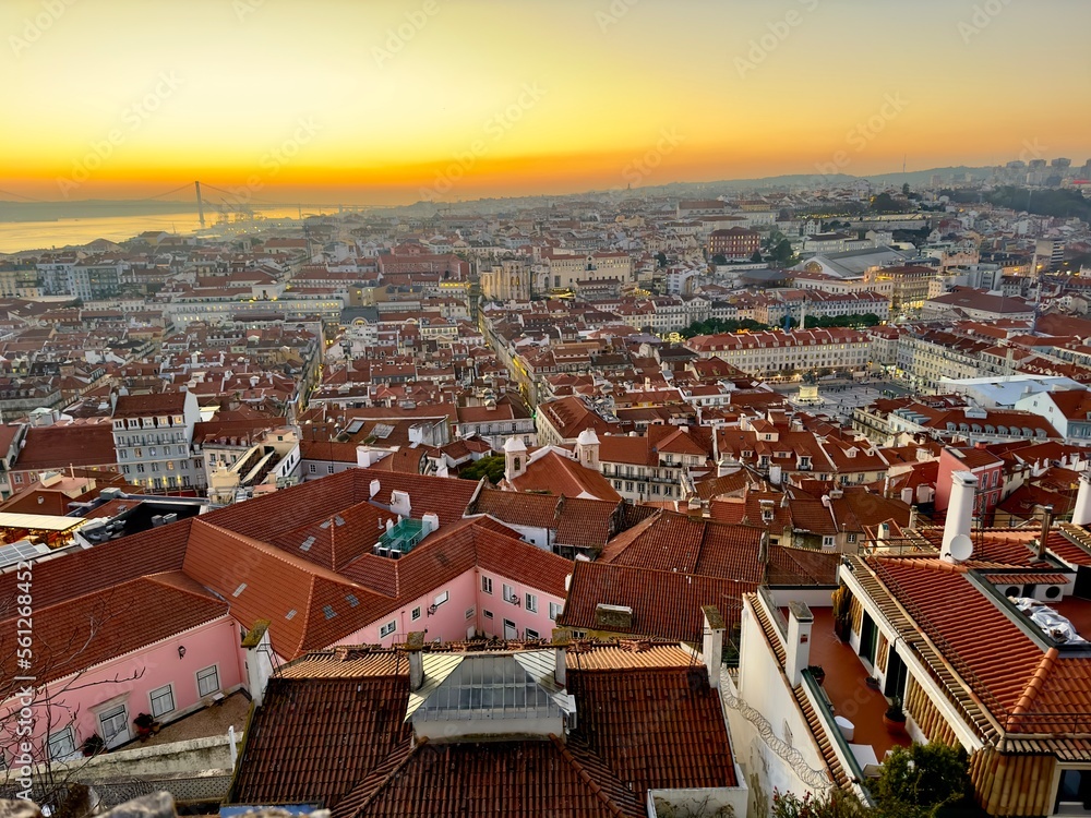 Lissabon von oben (Portugal)