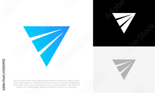 Arrow logo design vector