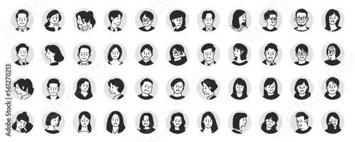 人物おしゃれイラスト素材
