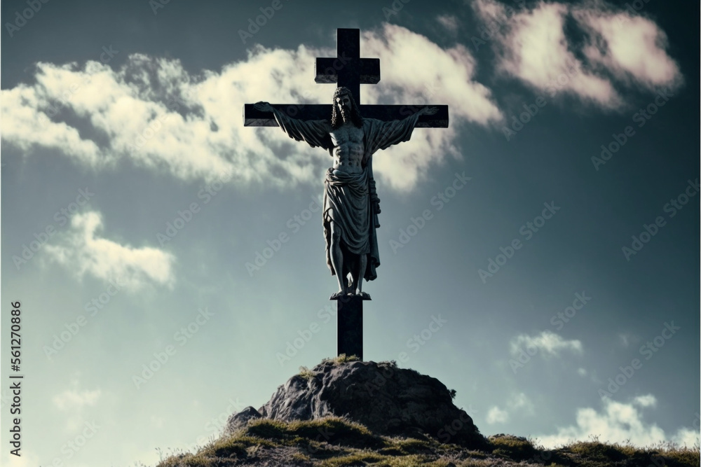 Cross in the sky, Generative AI Cross in the sky, Generative AI