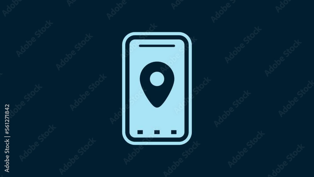 White Infographic of city map navigation icon isolated on blue background. Mobile App Interface concept design. Geolacation concept. 4K Video motion graphic animation White Infographic of city map navigation icon isolated on blue background. Mobile App Interface concept design. Geolacation concept. 4K Video motion graphic animation