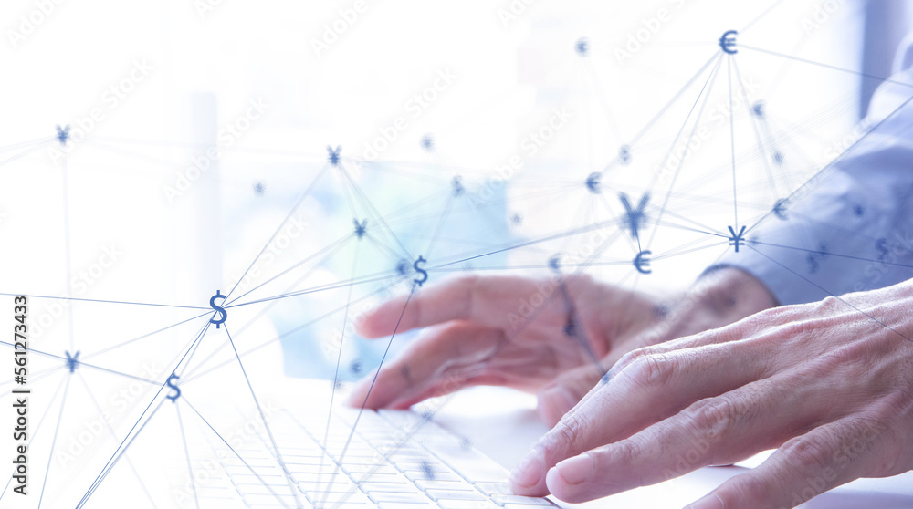 mano, computer, valute estere, economia mano, computer, valute estere, economia
