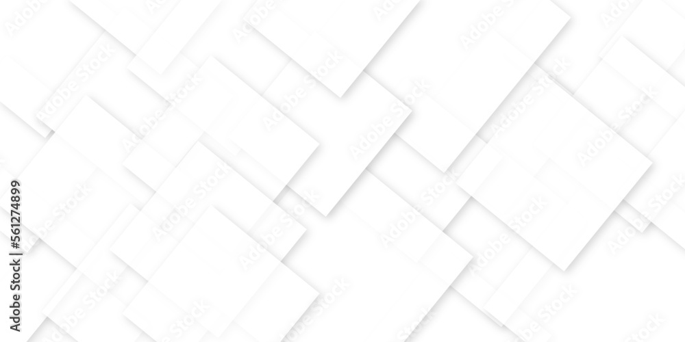 Abstract background with stripes in card template in this design . White geometric texture . Modern background used about technology or product presentation . rectangles shapes on white background .	

