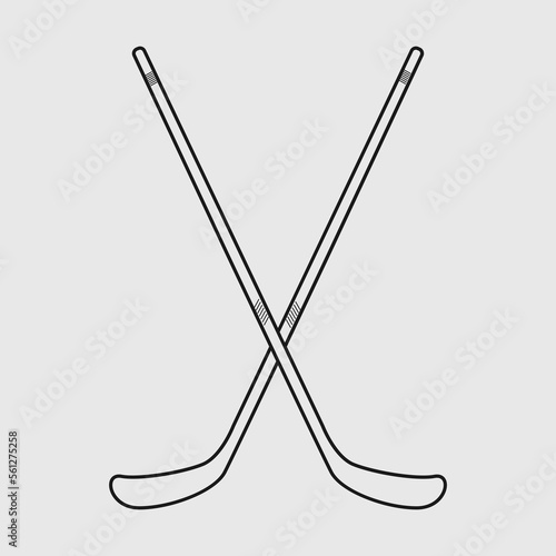Photography ice hockey stick