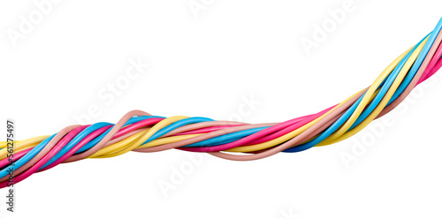 Colorful power copper electrical wire
