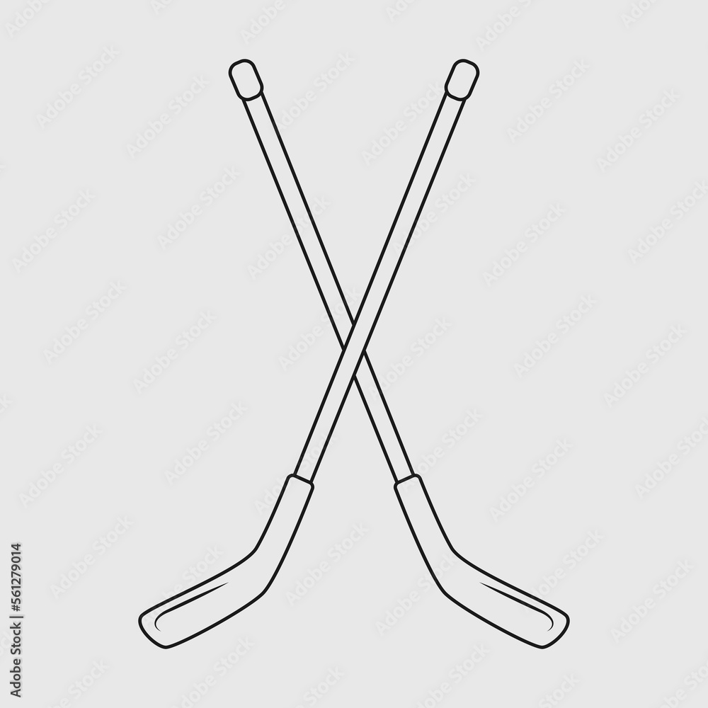 Hockey Sticks SVG Cut File, Puck Svg, Sticks Svg, Ice Hockey Svg