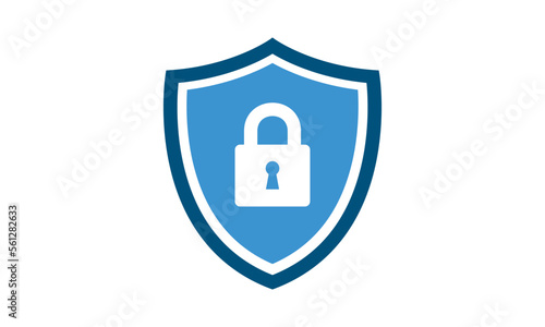 Secure internet icon. Protective shield sign digital security with the image of a padlock. Symbol security protection web. Vector illustration.