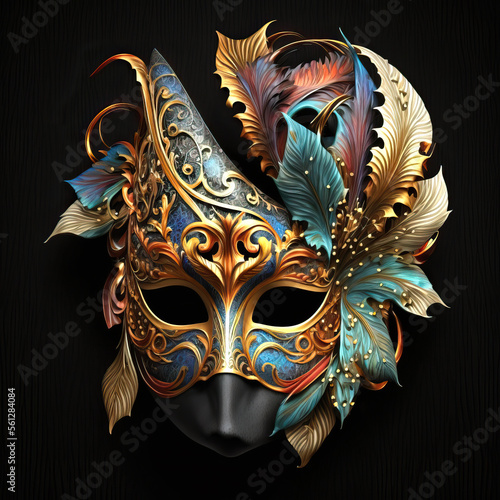Venetianische Karnevalsmaske, ai generated photo