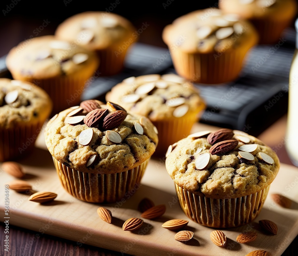 freshly baked muffins with chocolate and lemon on a white background freshly baked muffins with chocolate and lemon on a white background
