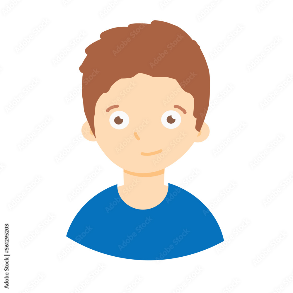Student icon. Vector illustrations in cartoon flat style isolated on white background. Student icon. Vector illustrations in cartoon flat style isolated on white background.