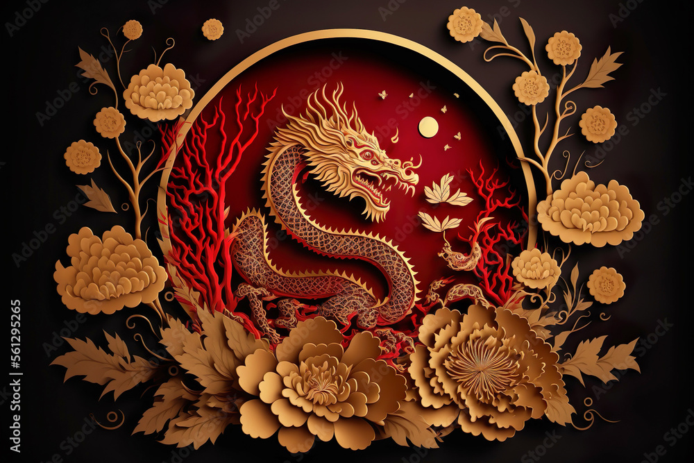 Paper Cut Style Happy Chinese New Year 2024 The Dragon Zodiac And   1000 F 561295265 AojuJToVxKlVtV2AYYprW2U5SXg6Q8j1 