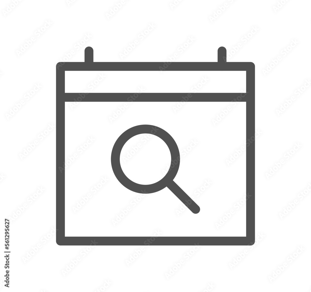 Calendar icon outline and linear vector. Calendar icon outline and linear vector.