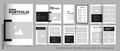 Architecture or interior Portfolio design template