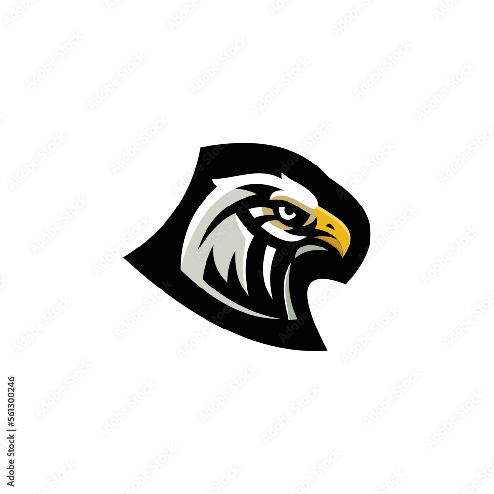 Obraz premium eagle head vector illustration