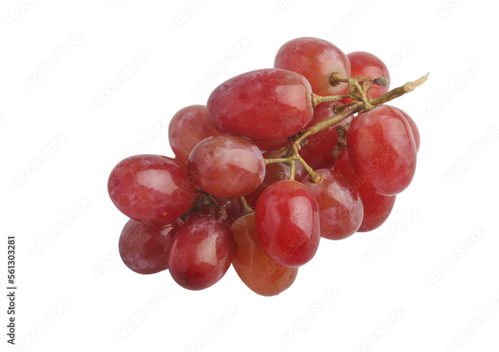 Fototapeta premium red grapes on a white background