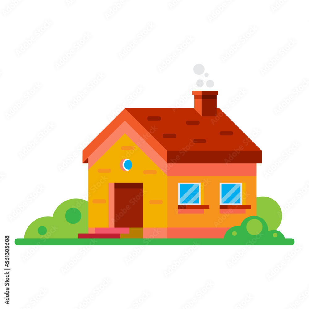 toy house on a white background toy house on a white background