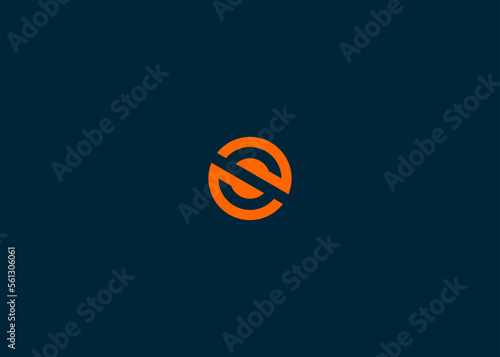 letter s circle logo design vector illustration template