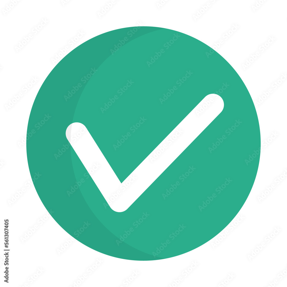 Check mark. Done icon. Vector. Check mark. Done icon. Vector.