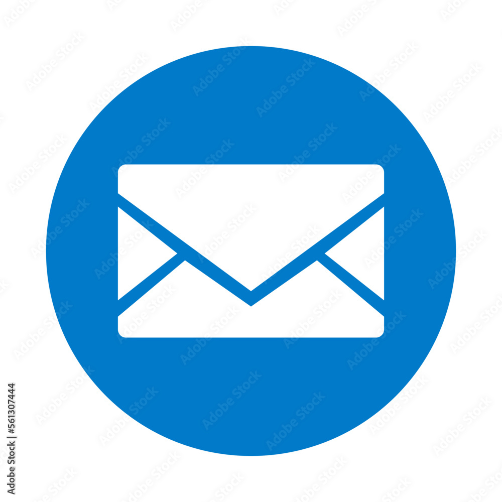 Blue mail icon. Email. Vector. Blue mail icon. Email. Vector.