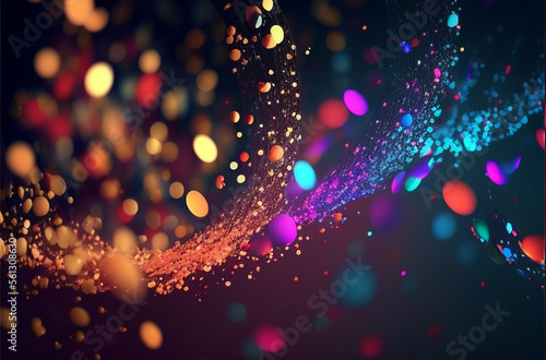 Fondo Splash de Colores - Colors Splash Background - Generative AI