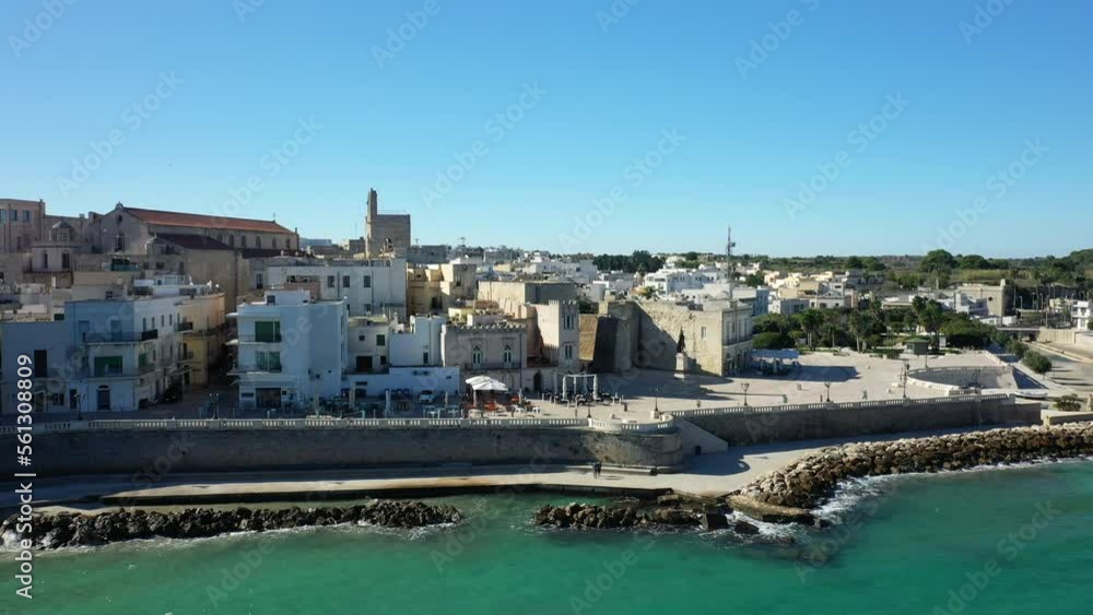 The citadel of Otranto in Europe, Italy, Puglia, towards Lecce, in summer, on a sunny day. The citadel of Otranto in Europe, Italy, Puglia, towards Lecce, in summer, on a sunny day.