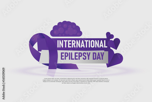 International Epilepsy Day background.