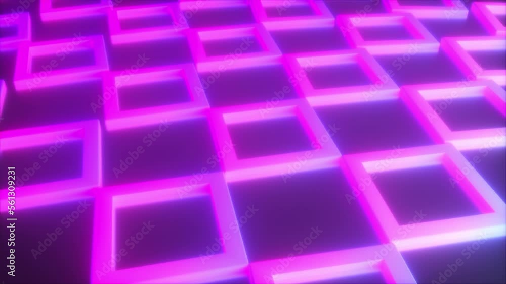 Neon squares. Computer generated 3d render Neon squares. Computer generated 3d render