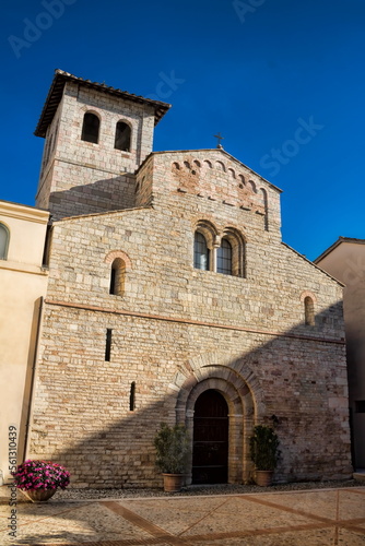 spoleto  italien - kirche sant eufemia