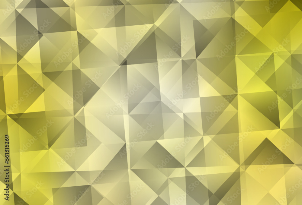 Light Yellow vector abstract polygonal pattern. Light Yellow vector abstract polygonal pattern.