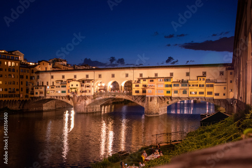 Ponte Vecchio over Arno river in Florence  Italy