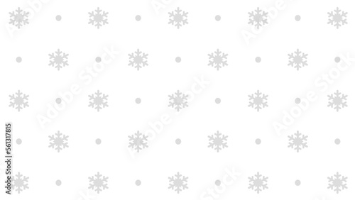 White seamless pattern with snowflakes