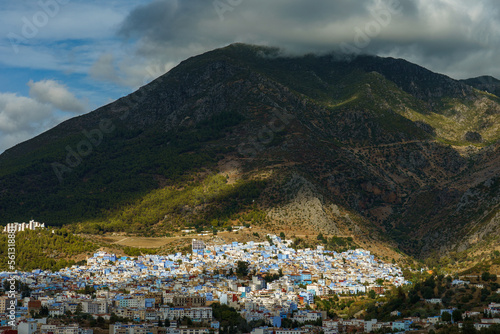 Morocco. Chefchaouen. The colored houses of the village © BTWImages