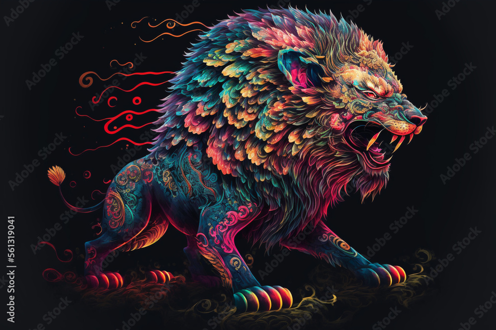 Naklejka premium Chinese dragon. 2024, the year of the dragon