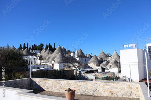 Old town with many "Trulli" in Alberobello, Italy