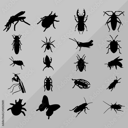 insect icons set © Ahsan