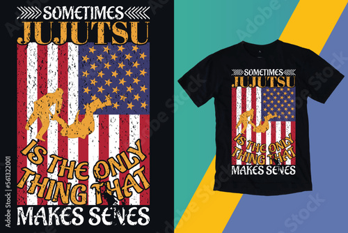 USA Flag T-Shirt Design