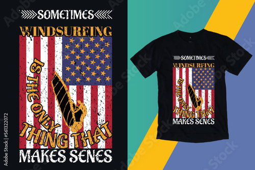 USA Flag T-Shirt Design