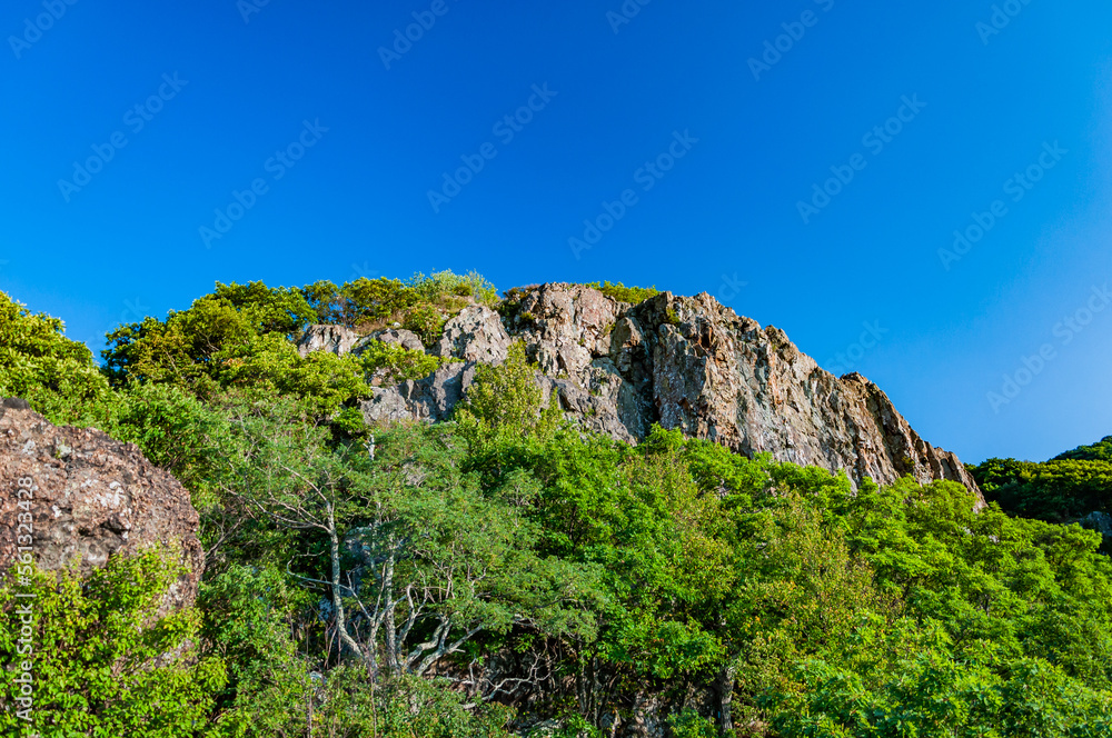 Shenandoah Cliff on a Cloudless Summer Day, Virginia USA, Virginia