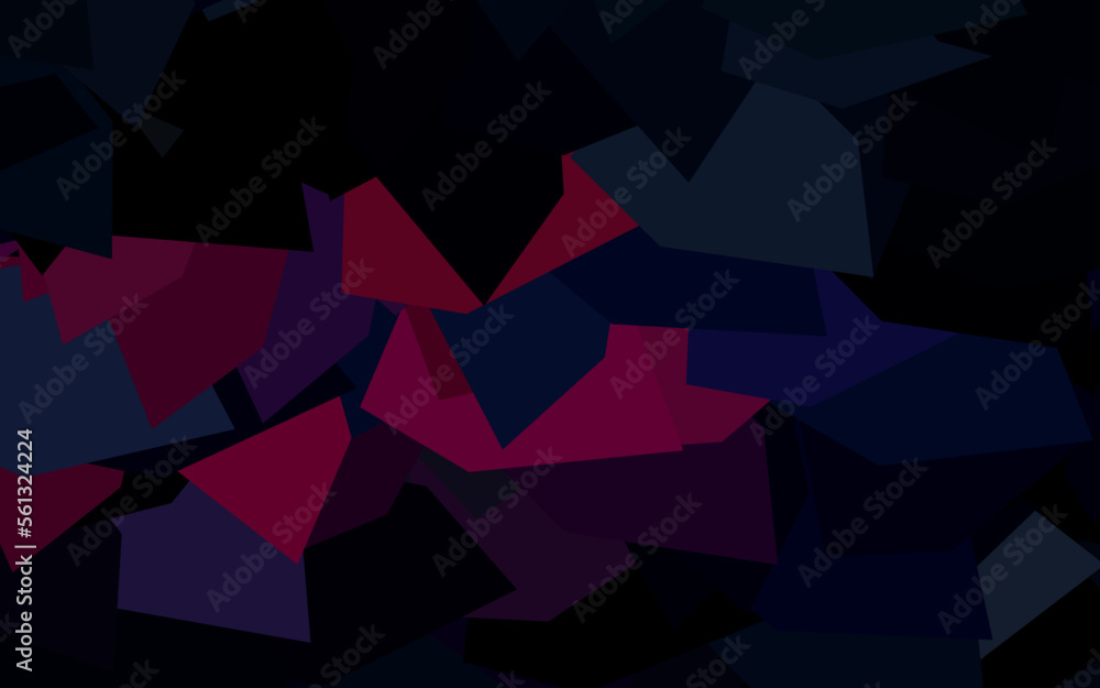Dark Pink, Red vector template with crystals, triangles. Dark Pink, Red vector template with crystals, triangles.