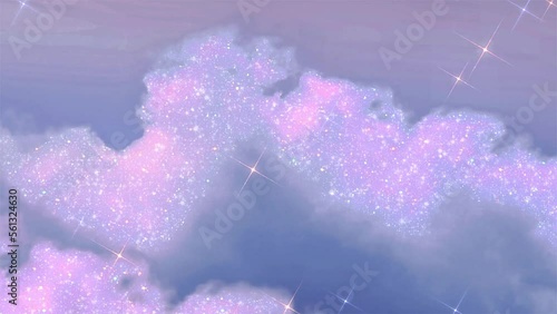 background with pink clouds