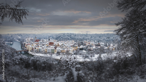 Foto Wasserburg am Inn. Winter 2022 Dezember
